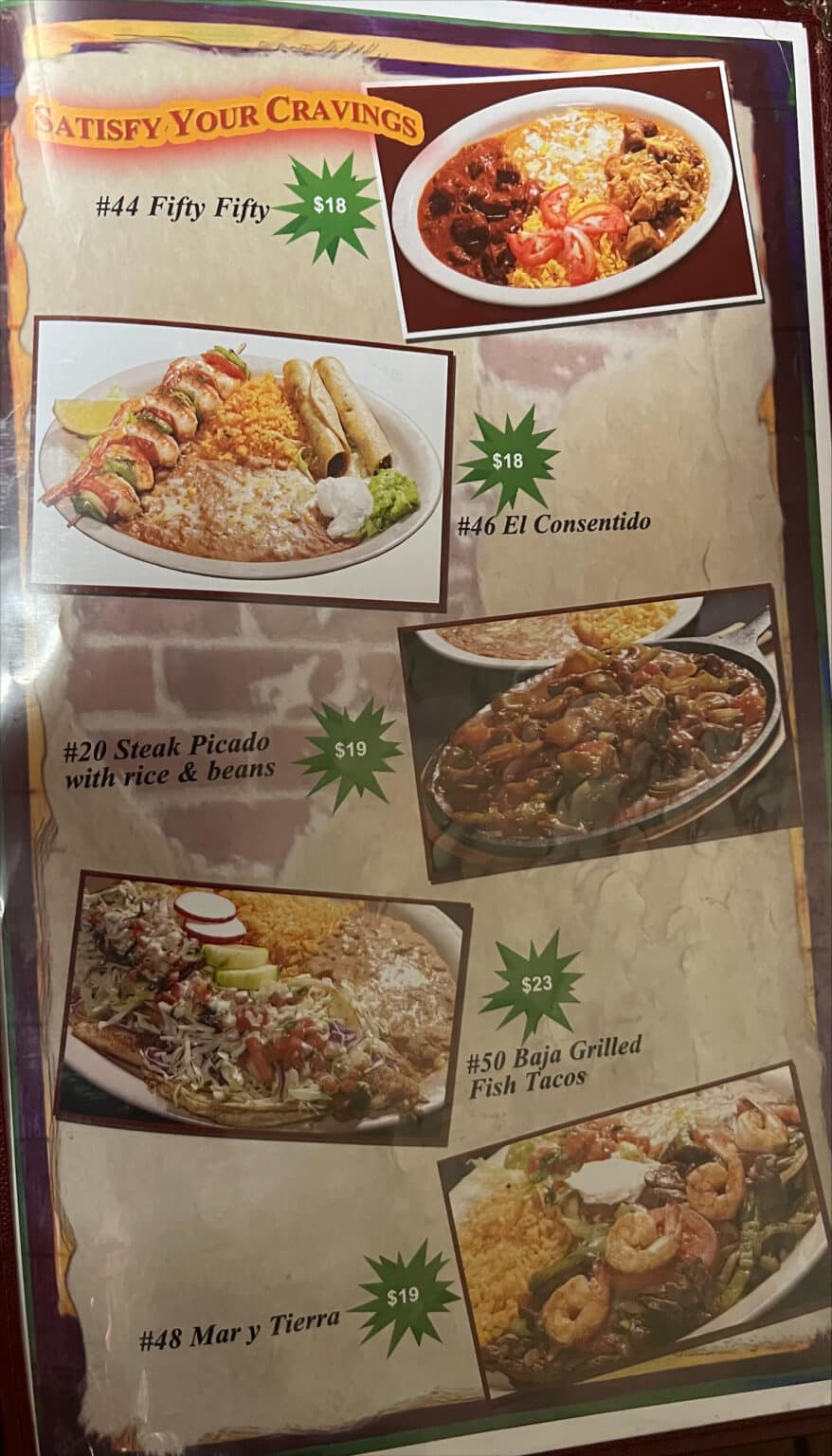 Menu - El Chilitos Mexican Restaurant