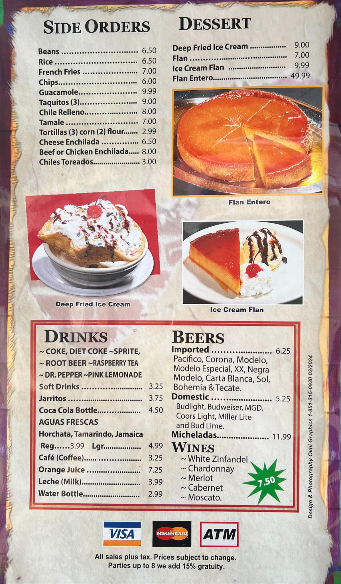 Menu - El Chilitos Mexican Restaurant
